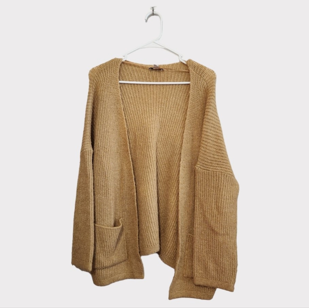 ❤️🔥TopShop Oversized Camel Tan Knit Cardigan - Picture 2 of 2